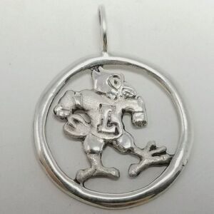 Vintage Louisville Cardinals College Mascot Sterling Silver Pendant Charm, JCF
